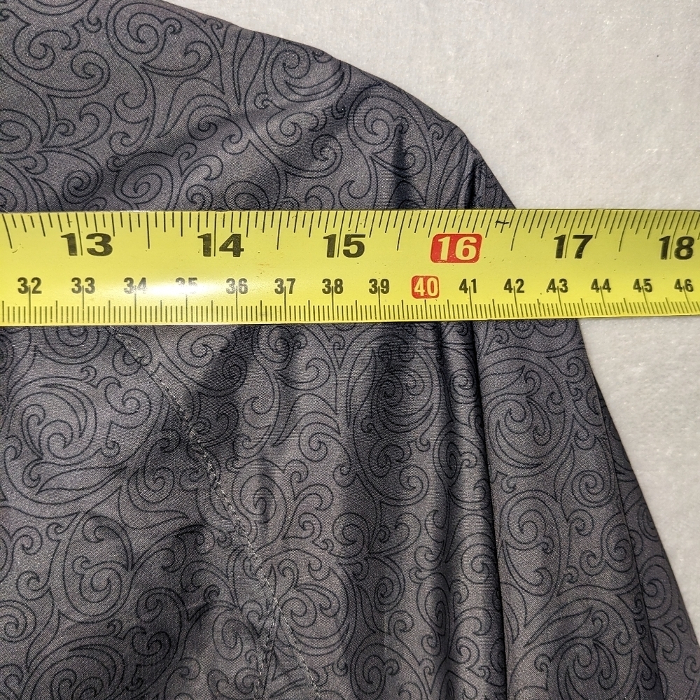 REI Women's Black Paisley Printed Lightweight Biking Jacket with Blue Accents XS - Picture 11 of 14